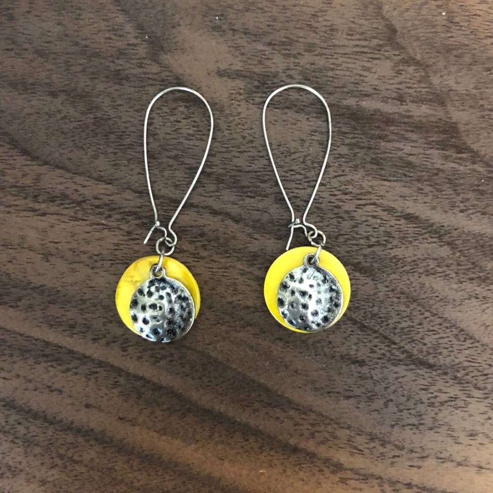 Yellow Drop Earrings